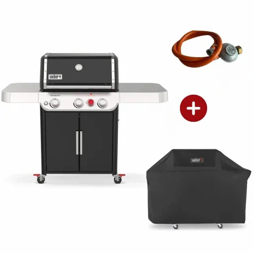 Starter Pack Weber - Gratar pe gaz Genesis E325S + Regulator